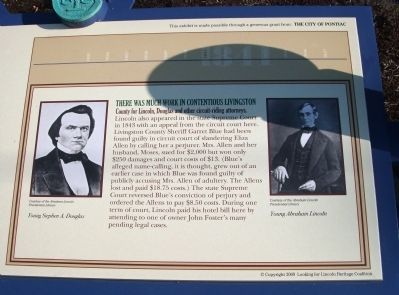 Right Section - - County Seat Almost Moved Marker image. Click for full size.