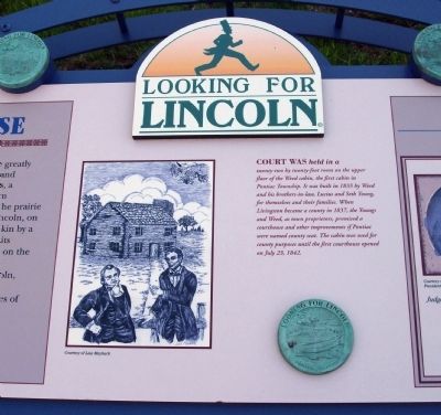 Middle Section - - Lincoln Wins His Case Marker image. Click for full size.