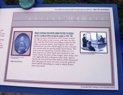 Right Section - - Lincoln Wins His Case Marker image. Click for full size.