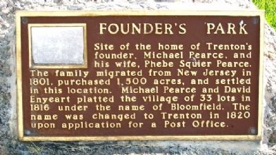 Founder's Park Marker image. Click for full size.