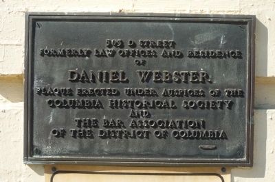 Daniel Webster Marker. Click for full size. Daniel Webster Marker image. Click for full size.
