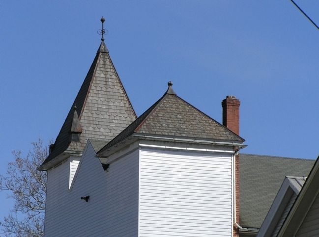 Detail of the slate roofs in Bangor image. Click for full size.