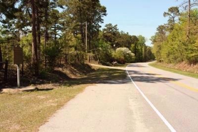 Spring Hill Methodist Church Marker, (left), looking north along Old Gilliard Road (SC 27) image. Click for full size.