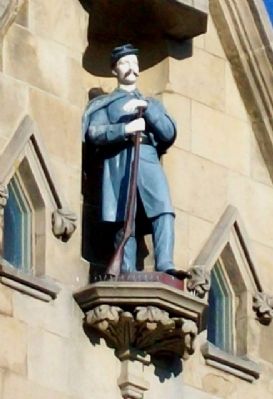 Sgt Baker Statue on Monumental Building image. Click for full size.