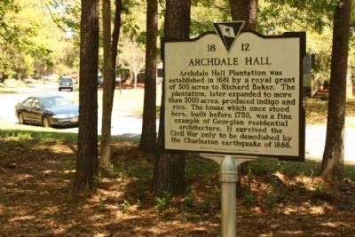 Archdale Hall Marker, image. Click for full size.