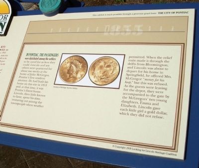 Right Section - - Lincoln Stranded Here Marker. Click for full size. Right Section - - Lincoln Stranded Here Marker image. Click for full size.