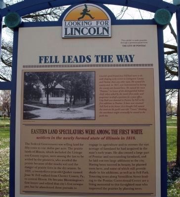 Top Section - - Fell Leads The Way Marker image. Click for full size.