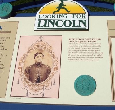 Middle Section - - Citizenry Mourn Lincoln Marker image. Click for full size.