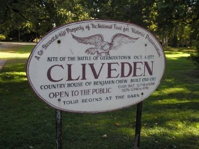 Cliveden Marker. Click for full size. Cliveden Marker image. Click for full size.