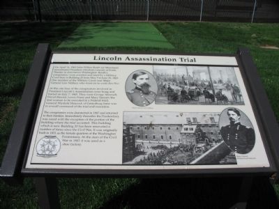 Lincoln Assassination Trial Marker image. Click for full size.