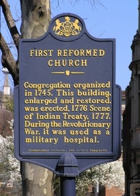 First Reformed Church Marker. Click for full size. First Reformed Church Marker image. Click for full size.