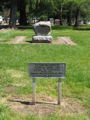 General John and Annie K. Bidwell Gravesite and Marker image. Click for full size.