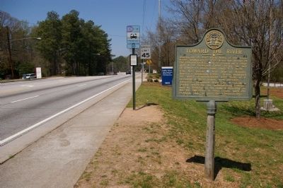 Toward the River Marker. Click for full size. Toward the River Marker image. Click for full size.