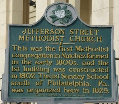 Jefferson Street Methodist Church Marker image. Click for full size.