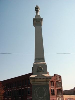 Obverse View - - Civil War Memorial - Livingston County Illinois Marker image. Click for full size.