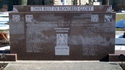 Shelby County Korean Conflict / Vietnam War Memorial image. Click for full size.