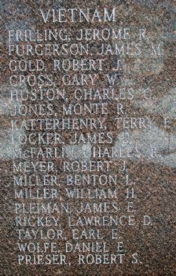 Shelby County Vietnam War Roll of Honor. Click for full size. Shelby County Vietnam War Roll of Honor image. Click for full size.