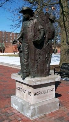 Sidney/Shelby County Millenium Monument-Agriculture image. Click for full size.