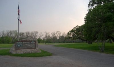 Entrance to Beason's Park where markers are located. image. Click for full size.