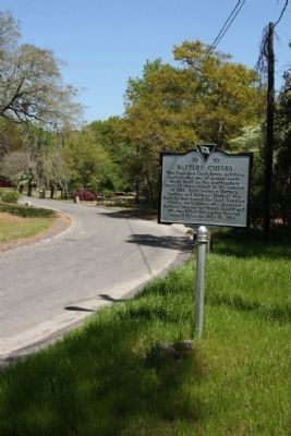 Battery Cheves Marker seen at southern portion of Robert E. Lee Blvd image. Click for full size.