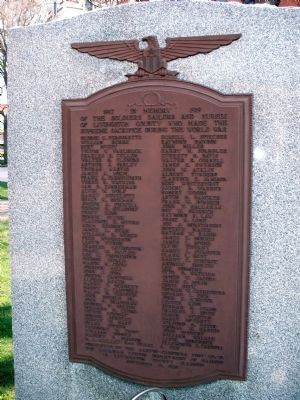 W. W. I War Memorial - Livingston County Illinois Marker image. Click for full size.