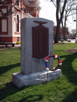 Full View - - W. W. I War Memorial - Livingston County Illinois Marker image. Click for full size.
