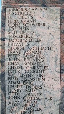 Schultz's Battery Memorial Honor Roll image. Click for full size.