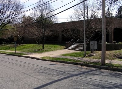 Wide view of the Moravian Archives Marker image. Click for full size.