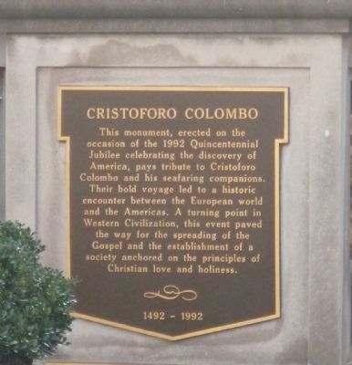 Cristoforo Colombo Marker image. Click for full size.