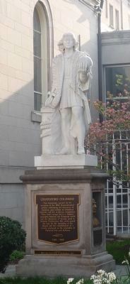 Cristoforo Colombo statue - by sculptor Carlo Nicoli. image. Click for full size.
