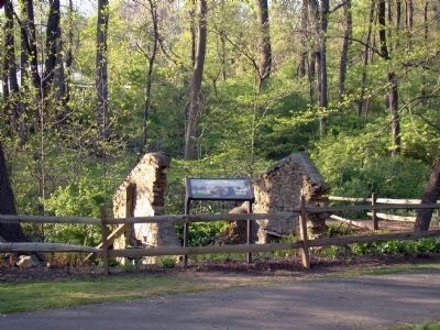 Marker at the Springhouse. Click for full size. Marker at the Springhouse image. Click for full size.