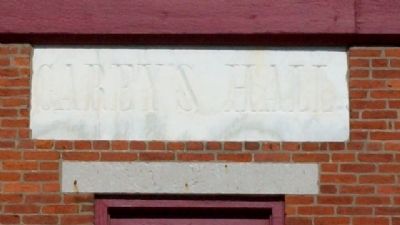 Carey's Hall Name Marker image. Click for full size.