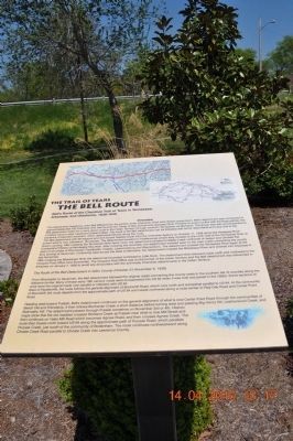 The Bell Route Marker. Click for full size. The Bell Route Marker image. Click for full size.