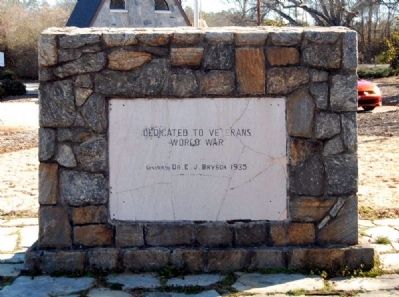 World War Veterans Monument -<br>West Inscription image. Click for full size.