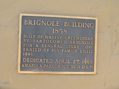 Brignoli Building Marker. Click for full size. Brignoli Building Marker image. Click for full size.