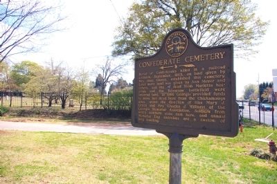 Confederate Cemetery Marker image. Click for full size.