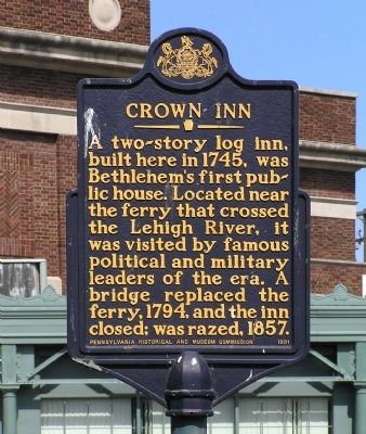 Crown Inn Marker. Click for full size. Crown Inn Marker image. Click for full size.