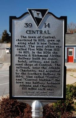 Central Marker - Front image. Click for full size.