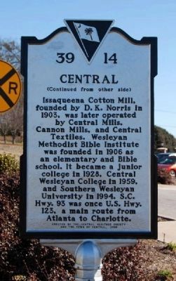 Central Marker Reverse image. Click for full size.