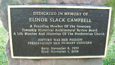 Elinor Slack Campbell Marker image. Click for full size.