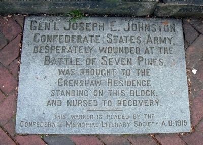 Gen'l Joseph E. Johnston Marker image. Click for full size.