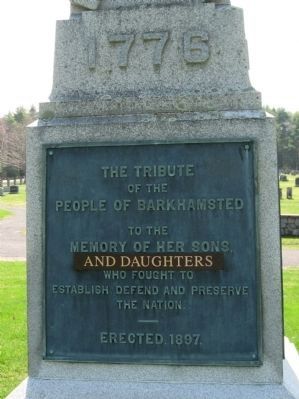 Barkhamsted Soldiers Memorial image. Click for full size.