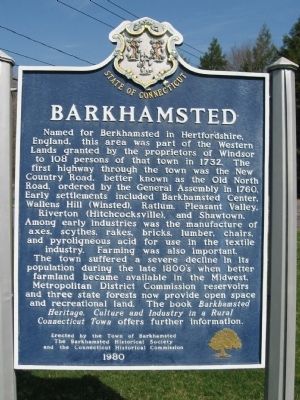 Barkhamsted Marker. Click for full size. Barkhamsted Marker image. Click for full size.