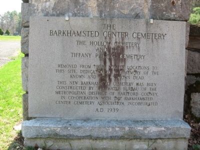 Barkhamsted Center Cemetery Marker image. Click for full size.