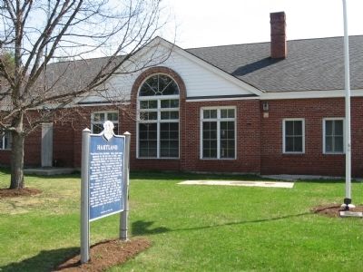 Hartland Marker and Hartland Town Hall image. Click for full size.