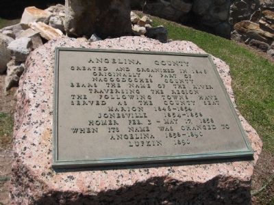 Angelina County Marker. Click for full size. Angelina County Marker image. Click for full size.