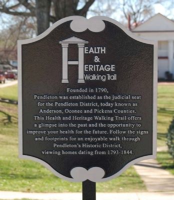 Health & Heritage Walking Trail Marker image. Click for full size.