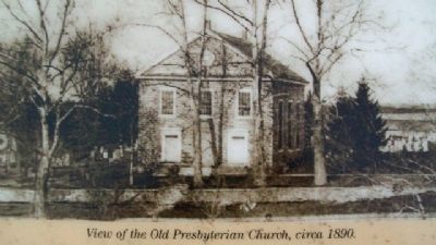 View of the Old Presbyterian Church Photo on Marker. Click for full size. View of the Old Presbyterian Church Photo on Marker image. Click for full size.