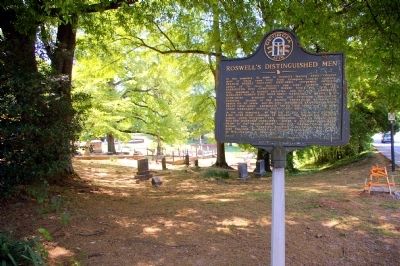 Roswell’s Distinguished Men Marker. Click for full size. Roswell’s Distinguished Men Marker image. Click for full size.