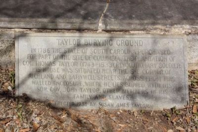 Taylor Burying Ground Marker image. Click for full size.